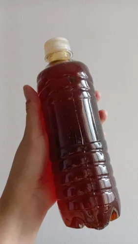Mel puro em garrafa de 500 ml
