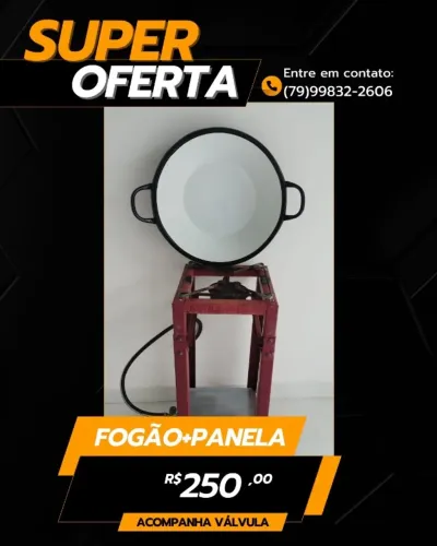 Vendo Fogão Fritador a Gás Tacho Pasteleiro