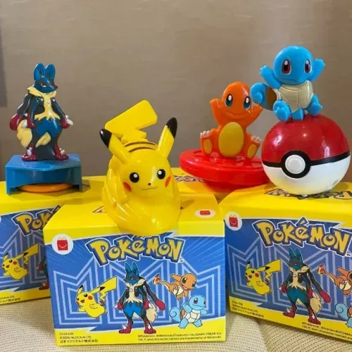 pokemon conjunto completo com 4 figuras mc donalds japao pikachu nintendo