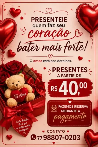 Venha garantir o presente do seu namorado (a) ?