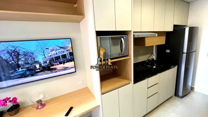 Flat mobiliado para locação no Jardim Prudência | 1 dormitório | Sem vaga | Pacote R$ 3.40