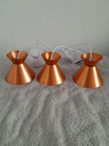 Kit com 3 Luminárias Luxo