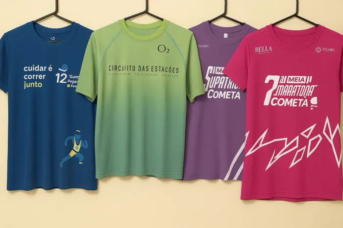 Camisas de corrida de rua 