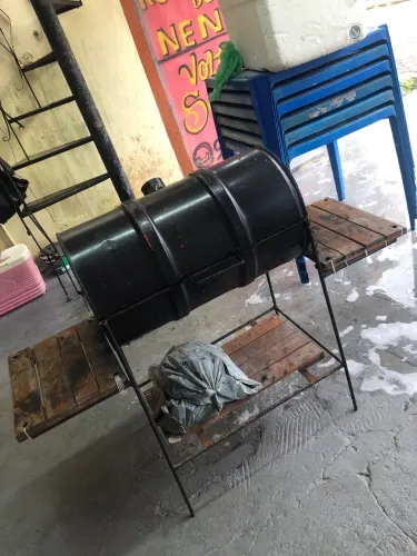 Churrasqueira tambor com tampa