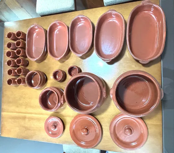 Jogo completo de travessas para feijoada
