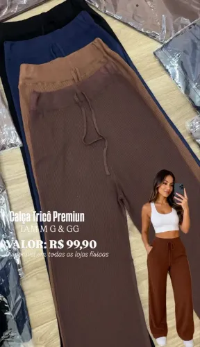 CALÇA TRICÔ PREMIUM