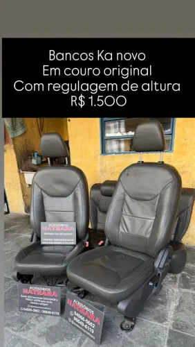 Bancos Ka novo em couro com regulagem de altura 