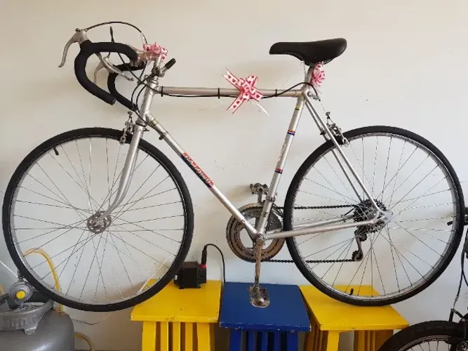 Bicicleta Caloi 10 Ano 1972 Restaurada Prata