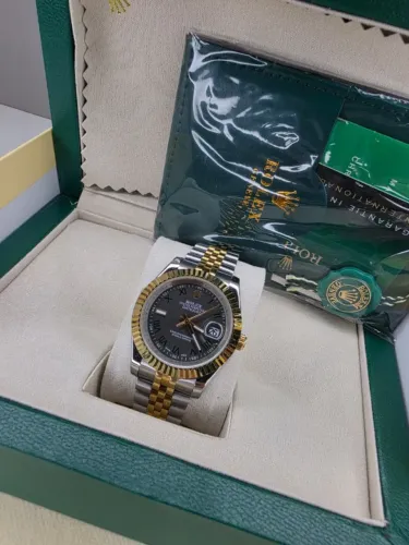 Relogio Rolex DateJust Wimbledon Automatico Vidro Safira + CAIXA DA MARCA 10X SEM JUROS