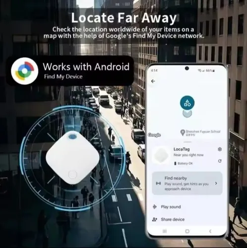 Smart tag rastreador para Android, distância ilimitada
