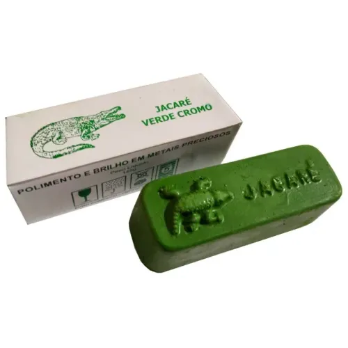 Pasta de Polimento Verde Cromo - Massa de Polir Ouro, Prata, Peças Cromadas, Afiação de Fa