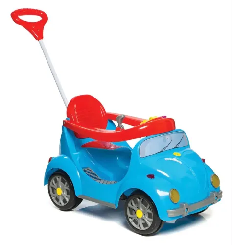 Carrinho Infantil 2 Em 1 Passeio e Pedal Fouks Calesita - fusca