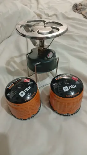 Kit 2 Cartuchos Gás 190g NTK (+ fogareiro de brinde)