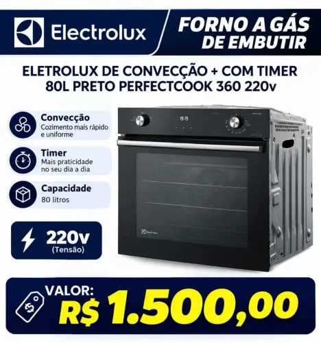 VENDO FORNO DE EMBUTIR (NUNCA FOI USADO)