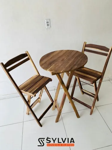 Conjunto bistrô dobrável