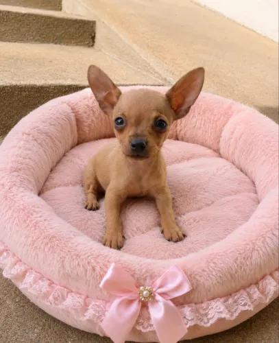 Filhote fêmea Pinscher Miniatura