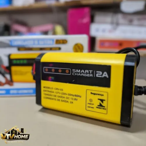 Carregador de Bateria Carro e Moto + Entrega Grátis 