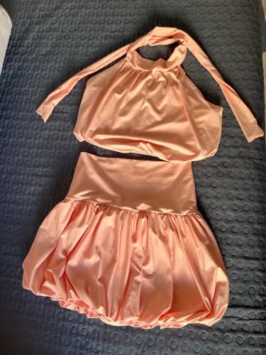 Conjunto poliamida rosa 