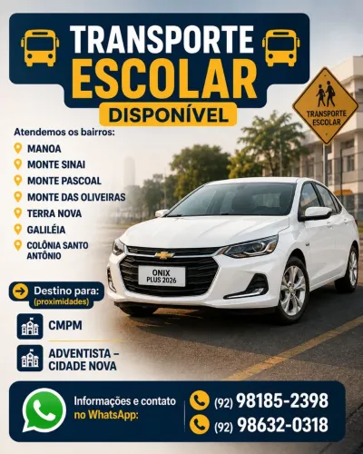 Condução escolar/ transporte particular 