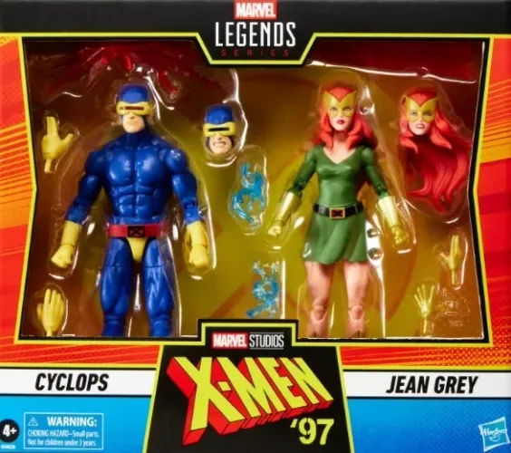 Série Marvel Legends: Ciclope e Jean Grey X-MEN 97, lacrado, top top