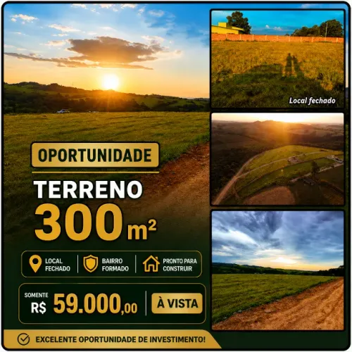 Terreno por R$59.000 em Sorocaba- 300m²