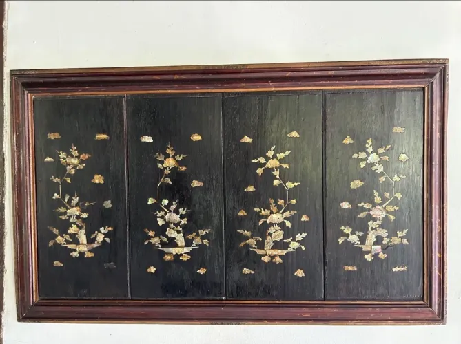 Quadro chinês em madrepérola