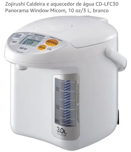 GARRAFA ELETRICA Zojirushi feita no Japão. CAPACIDADE 3 LITROS, NOVO , NA CAIXA