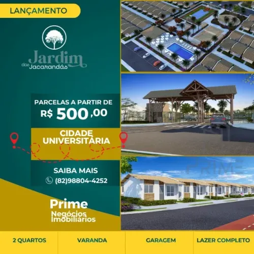 casa novas em condominio fechado 2/4 em maceio