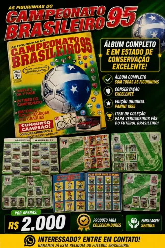 Álbum de figurinha 1995 campeonato brasileiro