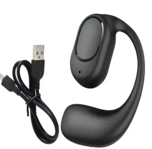 Fone de ouvido bluetooth lado unico cor preta 