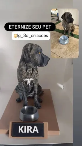 Escultura Pet em 3d