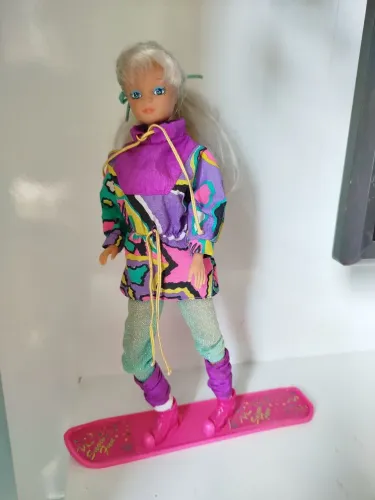 Boneca antiga rara Steffi Love snow Fun