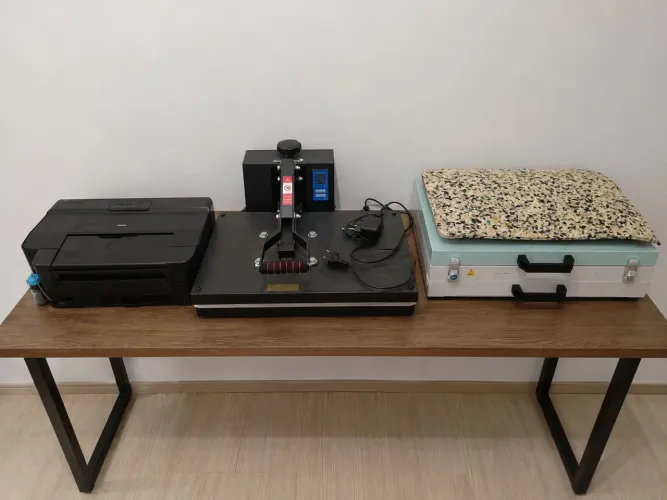 Kit profissional de estamparia