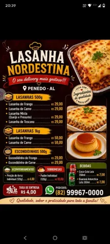 Lasanha Nordestina penedo