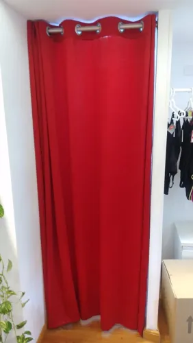 Cortina para provador de roupas