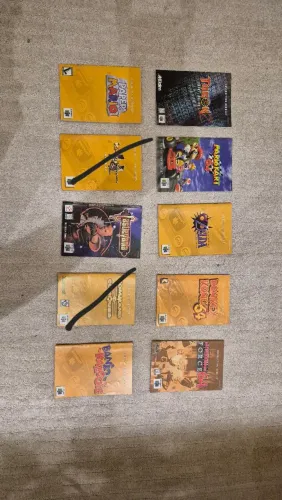 Manuais de jogos de Nintendo 64