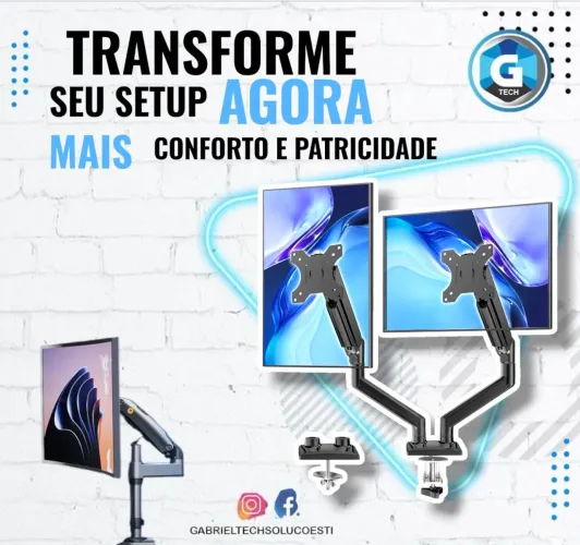 Suporte Articulado Monitor - Pistão a Gás 