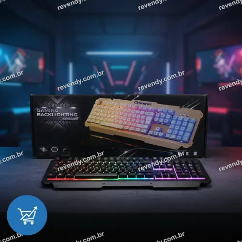 Teclado Gamer Com Fio LED RGB Backlight para Jogos PC