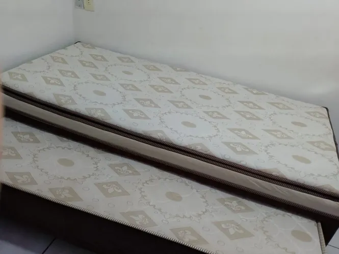 Cama Box solteirão com auxiliar