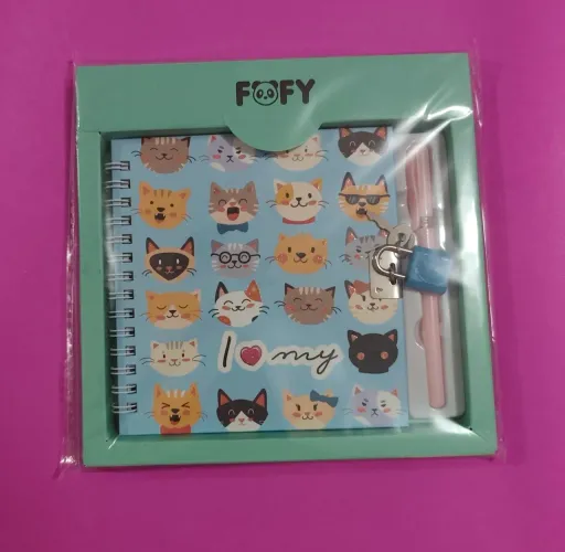 Kit diário com caneta marca Fofy