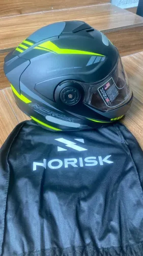 Capacete Norisk nº 56 - Robocop- Escamotiável - Articulado