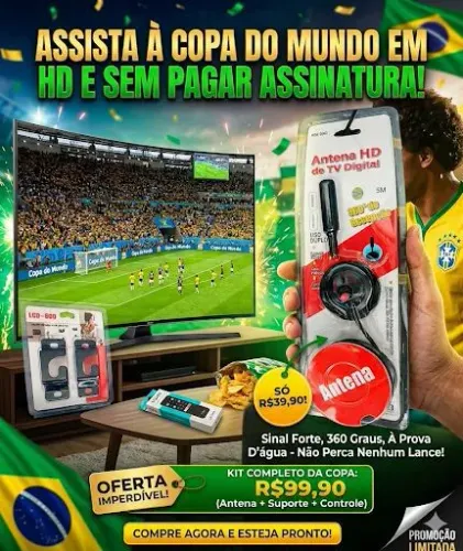 Antena Digital pra sua TV jogos da copa