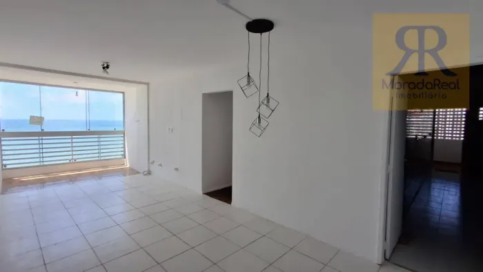 Apartamento com 3 dormitórios beira-mar para alugar, 95 m² por R$ 4.300/mês - Piedade - Ja