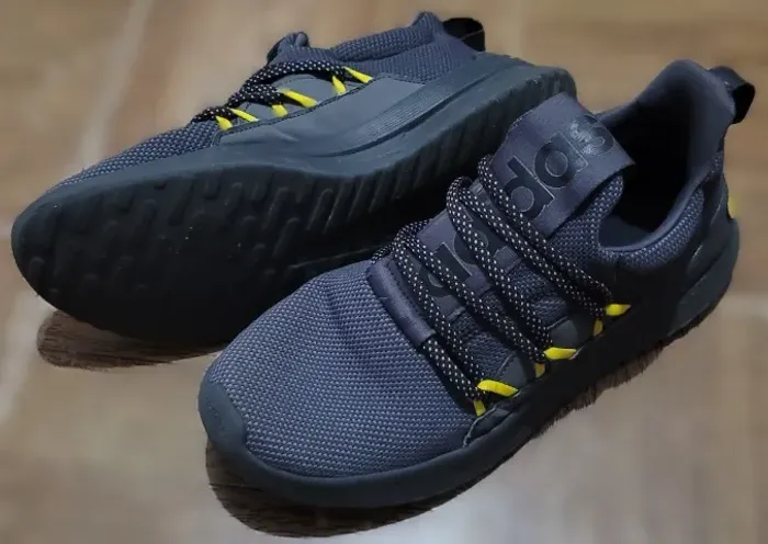 Tênis Adidas Lite Racer Adapt 4.0 Cloudfoam Split-on 41 Cinza Amarelo