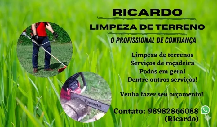Limpo terrenos gramas, mato quintais fazemos limpeza completa