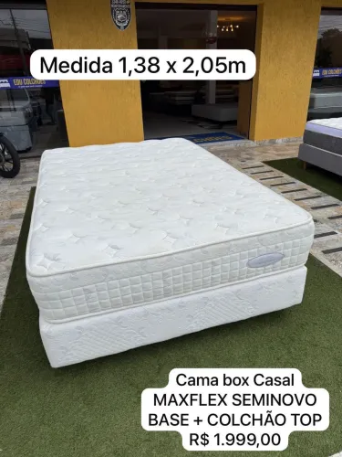 Colchão de Casal MAXFLEX SEMINOVO TOP - Entrego!
