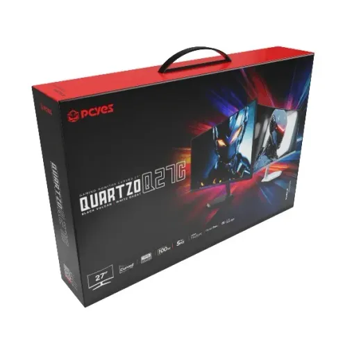 MONITOR GAMER PCYES QUARTZO Q27C 27" CURVO FHD VA 100HZ 5MS HDMI/VGA FREESYNC BLACK VULCAN