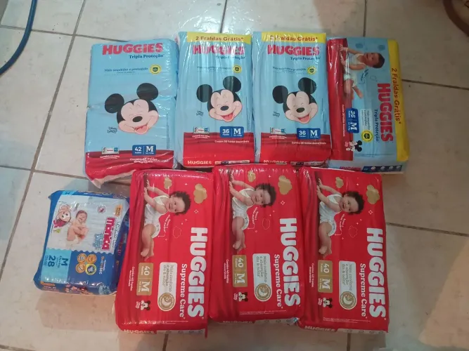 Fraldas bom preço 400,00 negociar