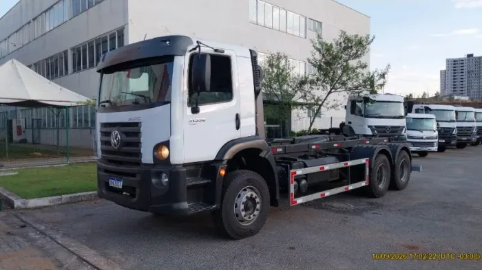 CAMINHÃO MERCEDES-BENZ AXOR 3131 6x4 + ROLL ON/OFF GRIMALDI GR25 EXTRA PESADO
