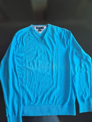 Tommy Hilfiger suéter corte v azul